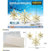 9eight5 3D Puzzle Snowflake Ornaments Snowflake Ornaments