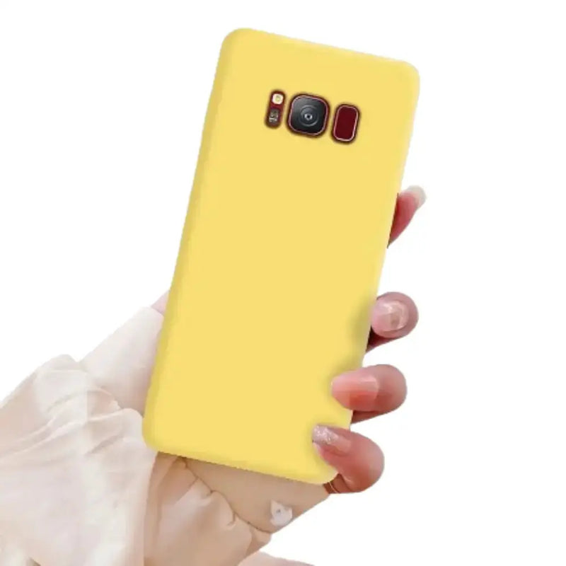 Soft Silicone Cover for Samsung Galaxy Note & S Series (Yellow) – view 2