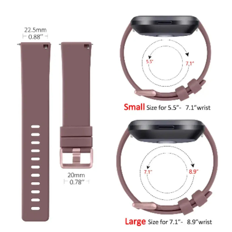 Soft Silicone Sport Band for the Fitbit Versa Lite (available in 26 colours) – view 17