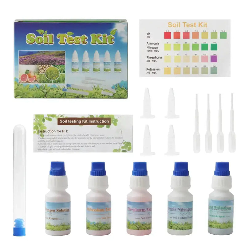 Habicare HBC Soil Test Kit for pH, NPK & Nutrients for Garden & Farm Soil Test Kit for pH, NPK & Nutrients for Garden & Farm