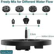Habicare SS Solar Fountain Floating Pump – 13/16/18cm Solar Fountain Floating Pump – 13/16/18cm