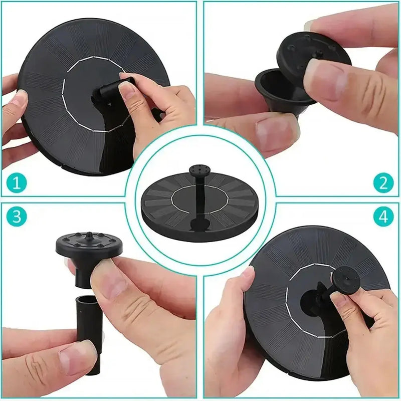Habicare SS Solar Fountain Floating Pump – 13/16/18cm Solar Fountain Floating Pump – 13/16/18cm