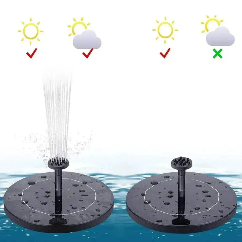 Habicare SS Solar Fountain Floating Pump – 13/16/18cm Solar Fountain Floating Pump – 13/16/18cm