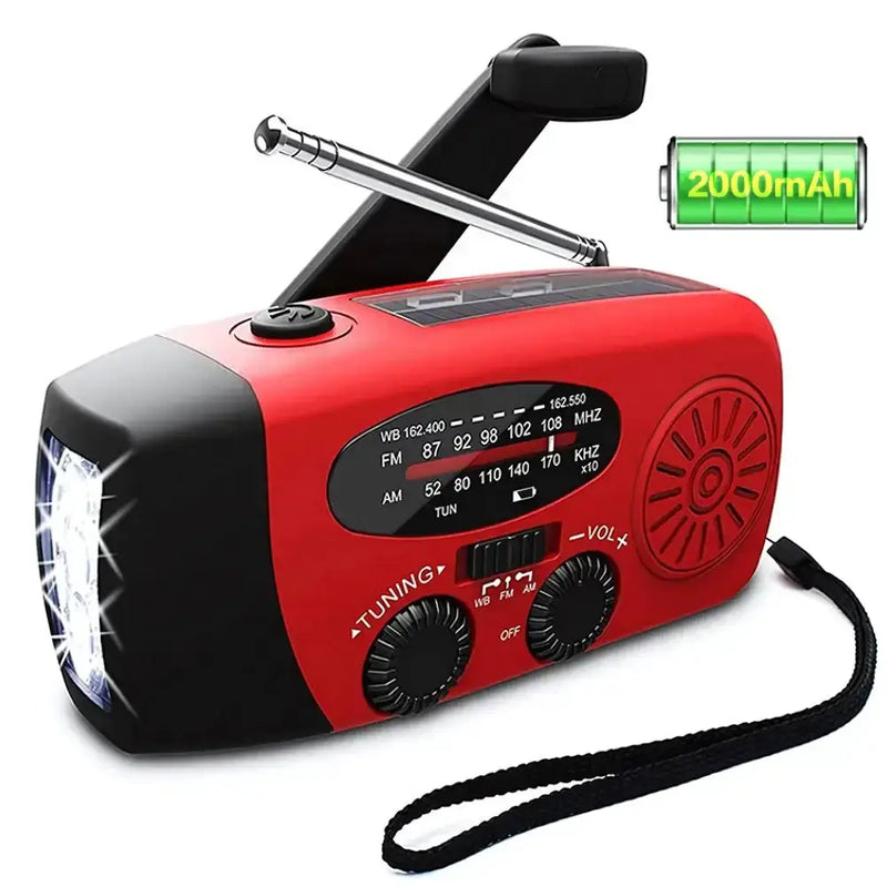 Habicare SS Solar Hand Crank Emergency Radio & Power Bank Solar Hand Crank Emergency Radio & Power Bank