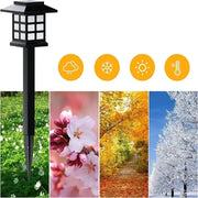Habicare SS Solar LED Pathway Lights (2/4/6/8Pcs) Solar LED Pathway Lights (2/4/6/8Pcs)
