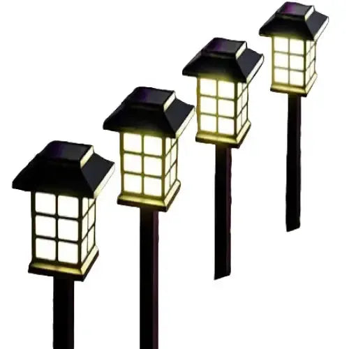Habicare SS Solar LED Pathway Lights (2/4/6/8Pcs) Solar LED Pathway Lights (2/4/6/8Pcs)