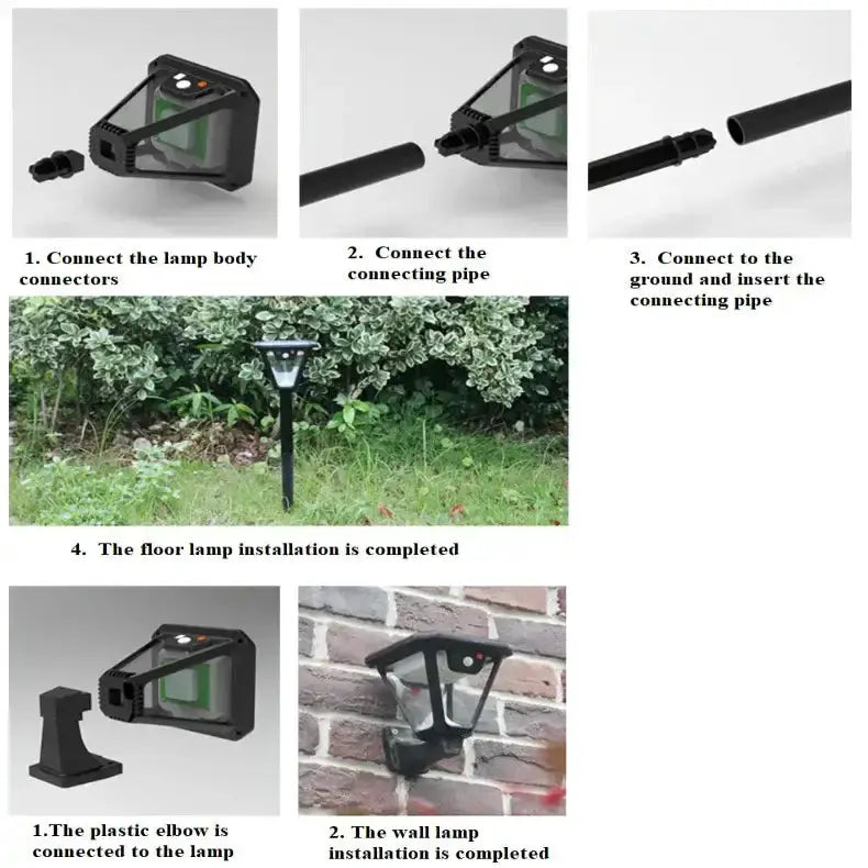Habicare SS Solar Pathway Lights with Motion Sensor Solar Pathway Lights with Motion Sensor
