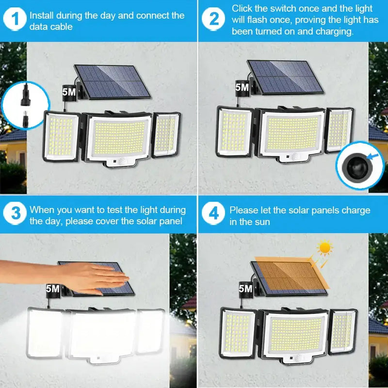 Habicare SS Solar Security Light – Motion Sensor (Waterproof) Solar Security Light – Motion Sensor (Waterproof)