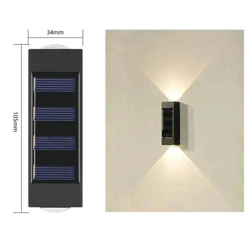 Habicare SS Solar Wall Lamp (different colours available) Solar Wall Lamp (different colours available)