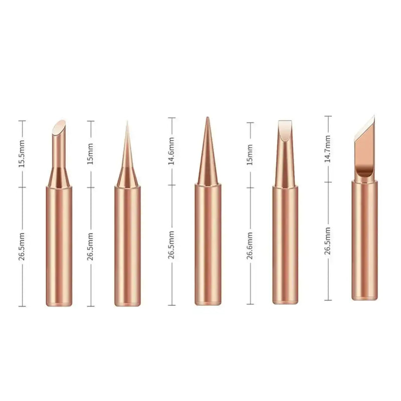 Habicare HBC Soldering Iron Copper Tip Set - 900M (5pcs) Soldering Iron Copper Tip Set - 900M (5pcs)