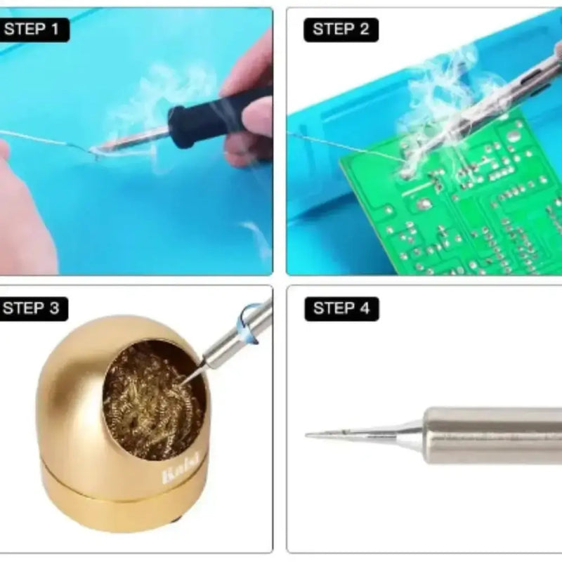 Habicare HBC Soldering Iron Tip Cleaning Ball & Sponge Habicare Soldering Tip Cleaning Kit