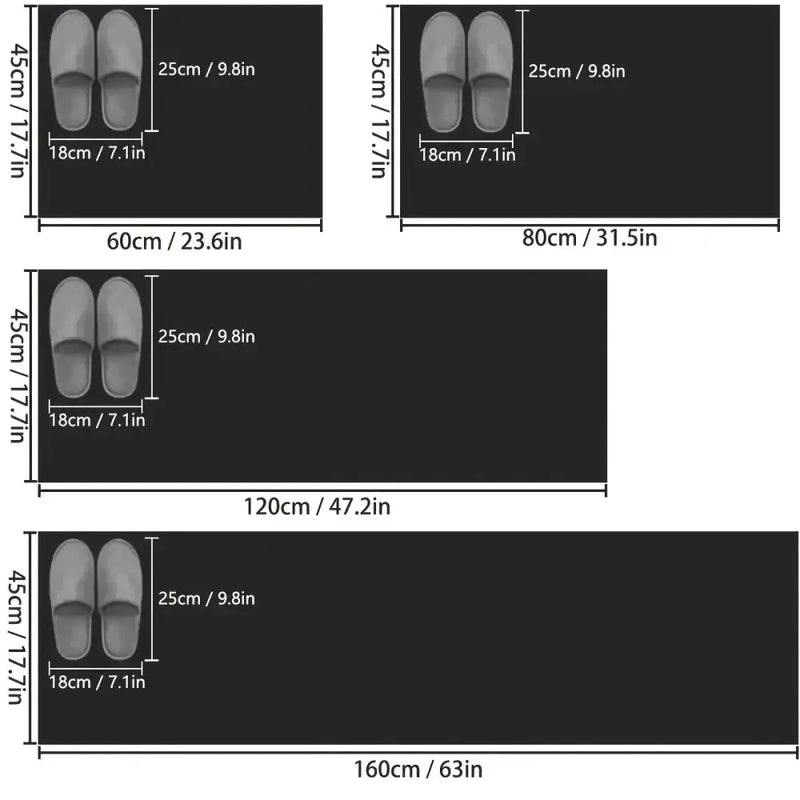 Solid Color Kitchen Mat – Non-Slip & Absorbent (4 colours available) – view 4