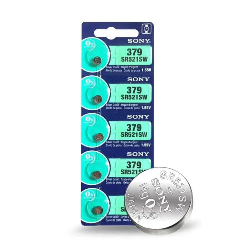That Watch Shop Batteries Sony 379 / SR521SW Watch Batteries (5 Pack) Sony 379 / SR521SW Watch Batteries (5 Pack)