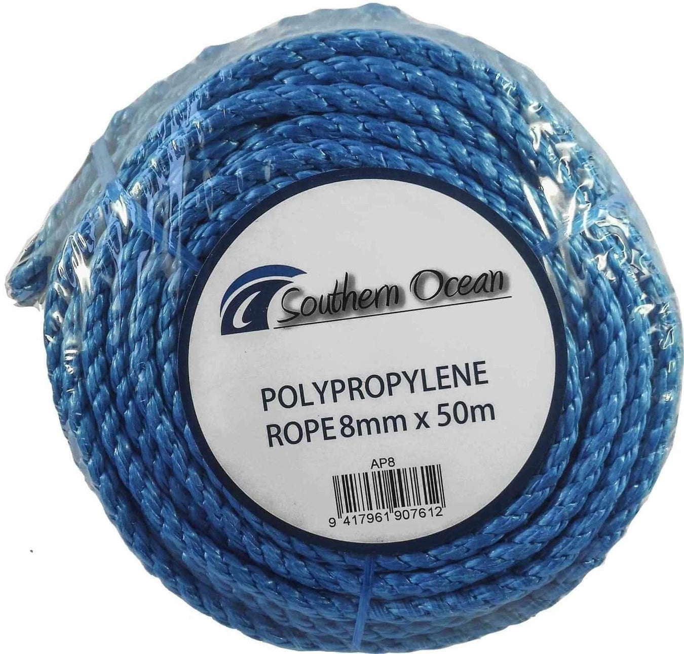 Southern Ocean Anchor Warp Pack 8mm by 50m Polypropylene Mooring Line Pre Spliced With Thimble For Quick Secure Docking