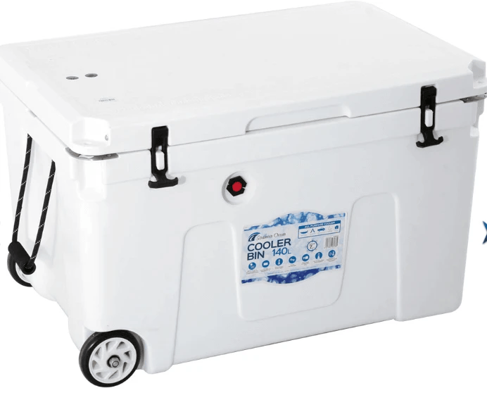 Southern Ocean 140L Cooler Bin With Wheels and Vent Valve – view 1
