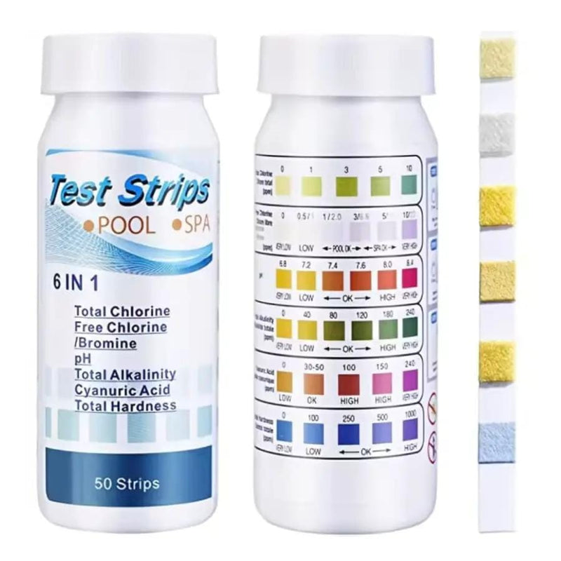 Spa / Hot Tub Water Quality Test Strips (x50) - 6 Variables – view 1