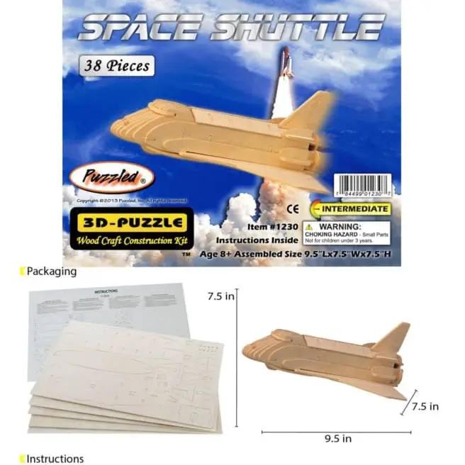 9eight5 3D Puzzle Space Shuttle Space Shuttle