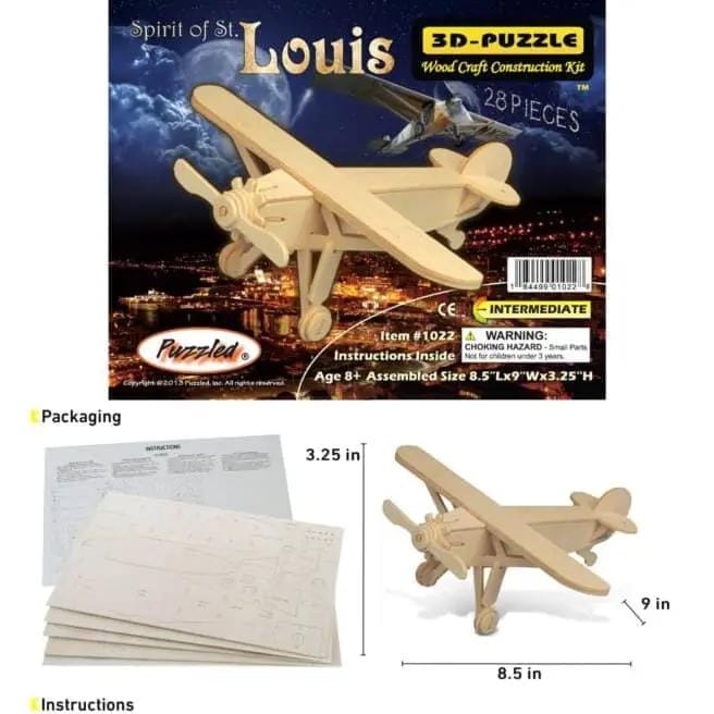 9eight5 3D Puzzle Spirit of St. Louis Spirit of St. Louis