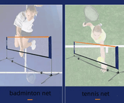 salelink.co.nz Unbranded Portable Badminton Net Set 4.1m + Balls Portable Badminton Net Set 4.1m + Balls | Action Outdoors NZ