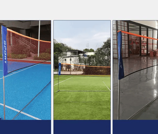 salelink.co.nz Unbranded Portable Badminton Net Set 4.1m + Balls Portable Badminton Net Set 4.1m + Balls | Action Outdoors NZ