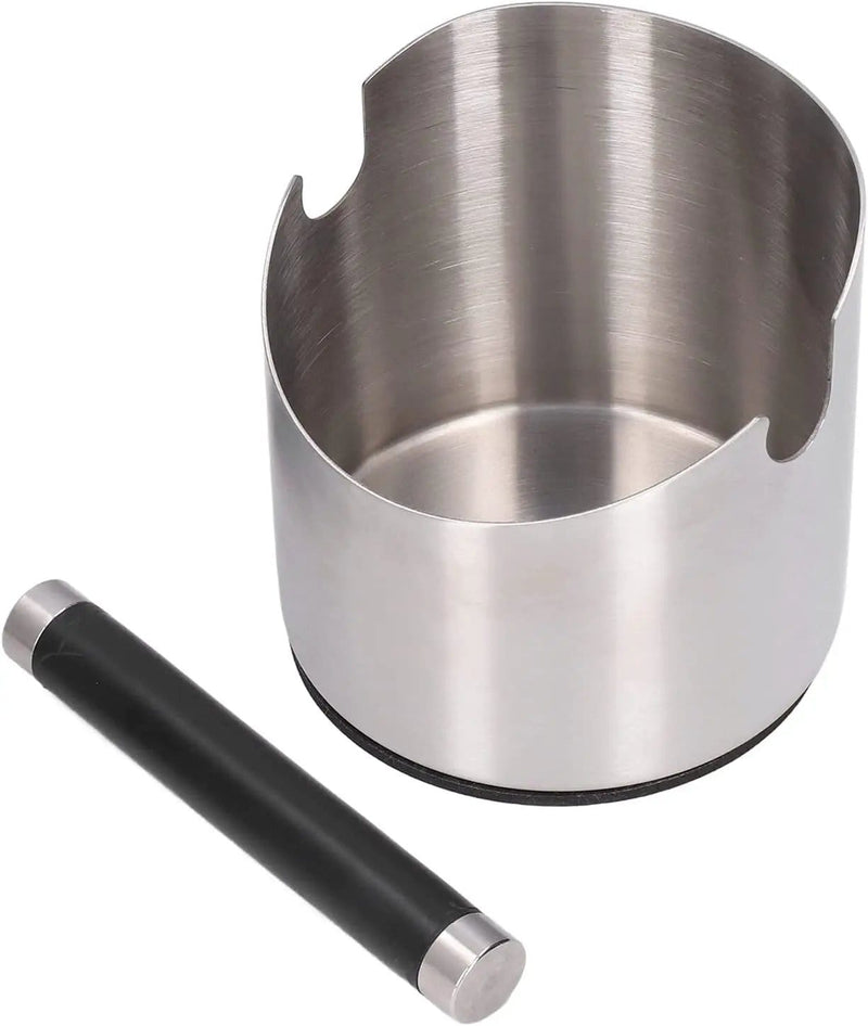 Coffee Knock Box Espresso Grinds Waste Container Tamper Bin Stainless Steel – view 2