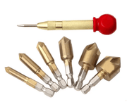 Automatic Center Punch 6PCS Hex Shank Wood Chamfering Cutters – view 1