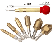 Automatic Center Punch 6PCS Hex Shank Wood Chamfering Cutters – view 2