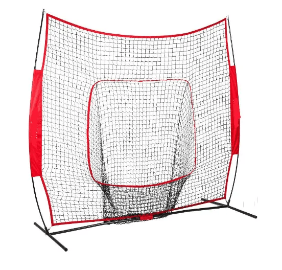 salelink.co.nz Unbranded 213x213cm Baseball Softball Practice Net Baseball Softball Practice Net 213x213cm With Stand