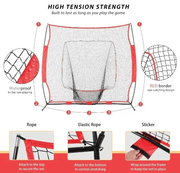 salelink.co.nz Unbranded 213x213cm Baseball Softball Practice Net Baseball Softball Practice Net 213x213cm With Stand