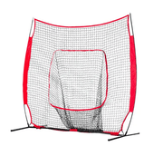 salelink.co.nz Unbranded 213x213cm Baseball Softball Practice Net Baseball Softball Practice Net 213x213cm With Stand