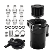 salelink.co.nz Unbranded Oil Catch Can with Breather 300ml Aluminum Oil Catch Can Breather 300ml Universal Kit
