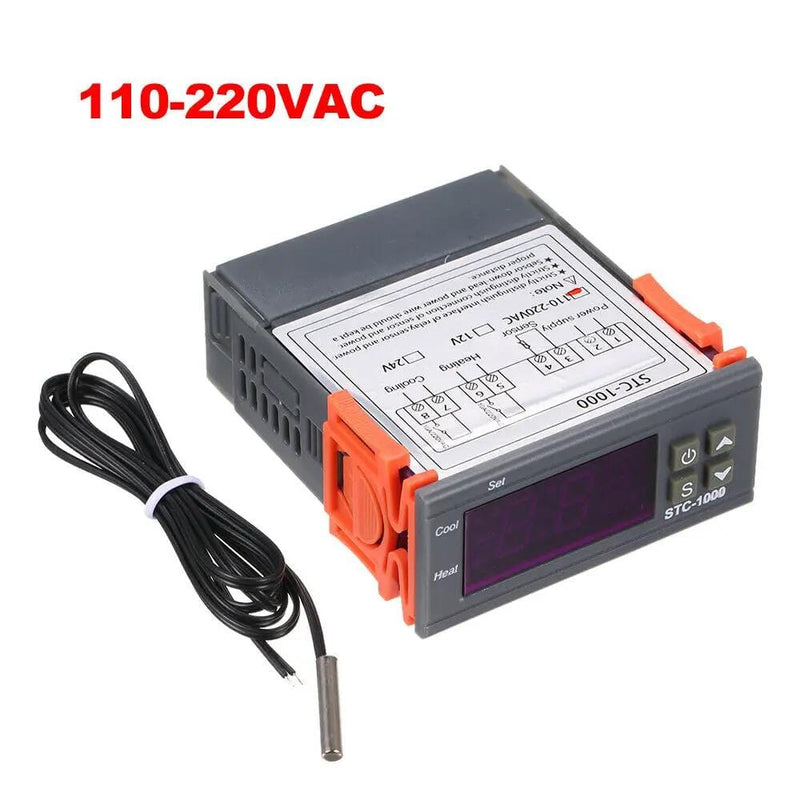 Digital Temperature Thermostat STC-1000 Controller 110V-220V Heating Cooling LCD – view 2