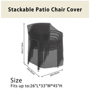 Habicare SS Stackable Patio Chair Cover Stackable Patio Chair Cover
