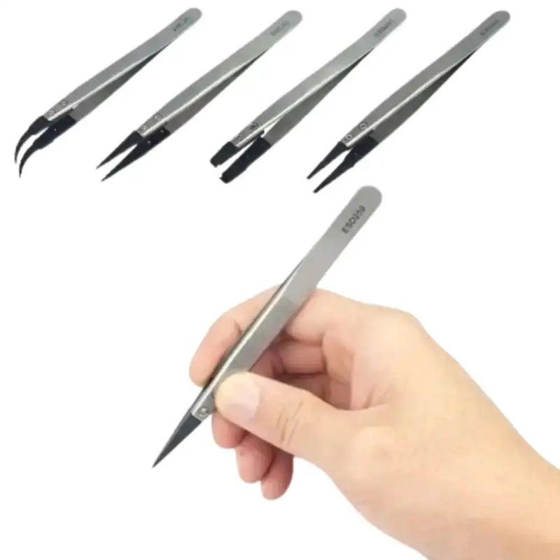 Habicare HBC Stainless Steel & Plastic Tweezers Set Stainless Steel & Plastic Tweezers Set