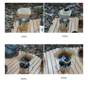 Habicare Foldable Stainless Steel Coffee Dripper Stand Foldable Stainless Steel Coffee Dripper Stand