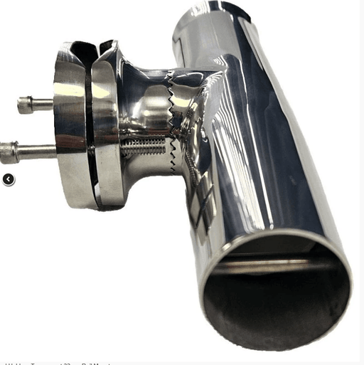 ASM Rod Holder Tournament 32mm Rail Mount Premium Stainless 180 Degree Adjustable Clamp On for Serious Anglers – view 2