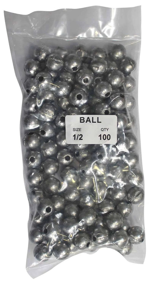 starfish Ball Sinkers Ball Sinker Bulk Pack 1/2oz (100 per pack) Starfish Ball Sinker Half Ounce Bulk Pack 100 Count