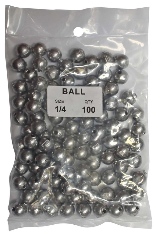starfish Ball Sinkers Ball Sinker Bulk Pack 1/4oz (100 per pack) Ball Sinker Starfish Bulk Pack 100 Count