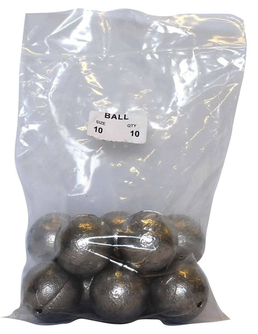 starfish Ball Sinkers Ball Sinker Bulk Pack 10oz (10 per pack) Starfish Ball Sinker Bulk Pack 10oz For Running Rigs