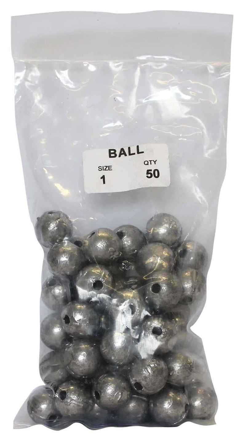 starfish Ball Sinkers Ball Sinker Bulk Pack 1oz (50 per pack) Ball Sinker Bulk Pack 1oz 50 Count Starfish
