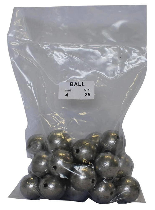 starfish Ball Sinkers Ball Sinker Bulk Pack 4oz (25 per pack) Starfish Ball Sinker Bulk Pack 4oz 25 Per Pack