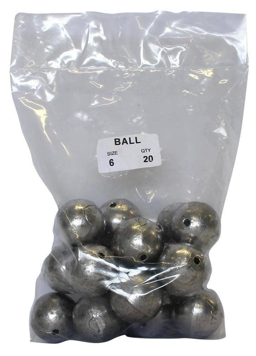 starfish Ball Sinkers Ball Sinker Bulk Pack 6oz (20 per pack) Starfish Ball Sinker Bulk Pack 6oz Fishing Weight
