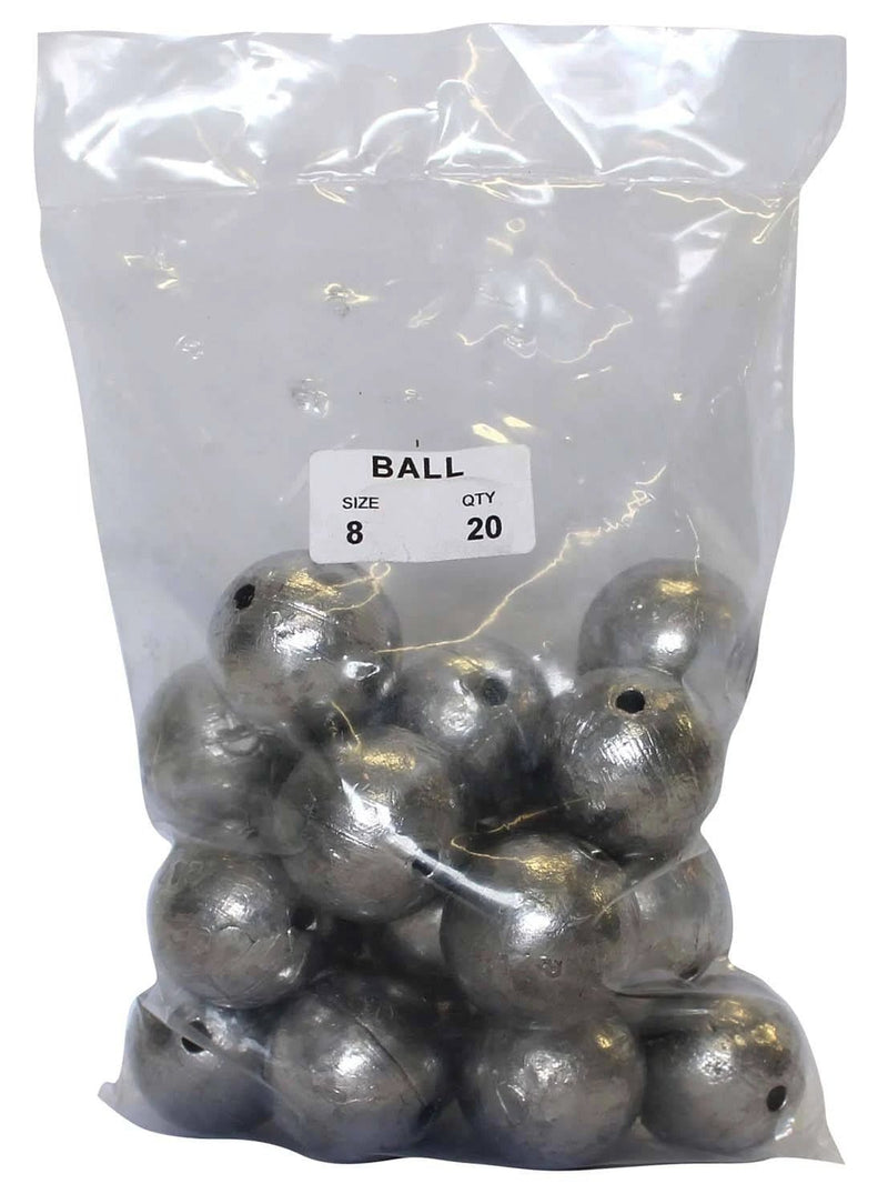 starfish Ball Sinkers Ball Sinker Bulk Pack 8oz (20 per pack) Ball Sinker Bulk Pack 8oz for Fishing Rigs Starfish