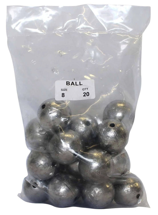 starfish Ball Sinkers Ball Sinker Bulk Pack 8oz (20 per pack) Ball Sinker Bulk Pack 8oz for Fishing Rigs Starfish