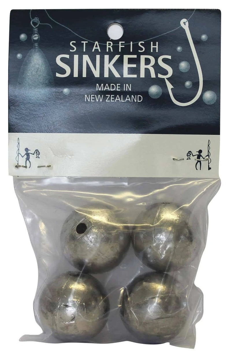 starfish Ball Sinkers Starfish Ball Sinker Packet 3oz (4 per pack) Starfish Ball Sinker Packet 3oz Four Pack