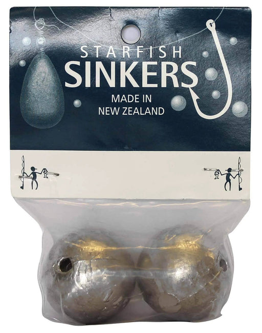 starfish Ball Sinkers Starfish Ball Sinker Packet 5oz (2 per pack) Starfish Ball Sinker 5oz Pack Two Sinkers
