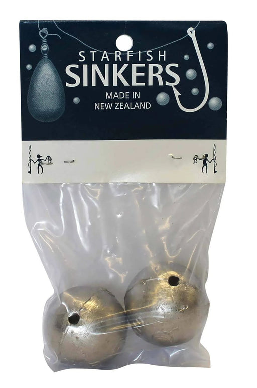 starfish Ball Sinkers Starfish Ball Sinker Packet 6oz (2 per pack) Starfish Ball Sinker 6oz Packet For Fishing Rigs