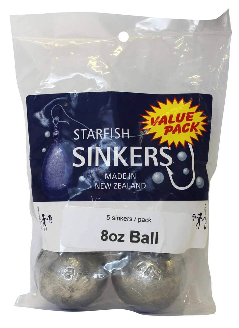 starfish Ball Sinkers Starfish Ball Sinker Value Pack 8oz (5 per pack) Starfish Ball Sinker 8oz Value Pack 5 Pack
