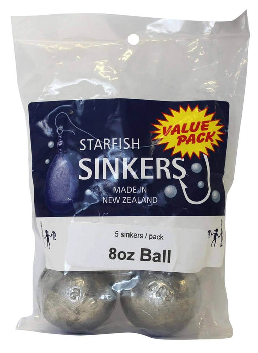 starfish Ball Sinkers Starfish Ball Sinker Value Pack 8oz (5 per pack) Starfish Ball Sinker 8oz Value Pack 5 Pack