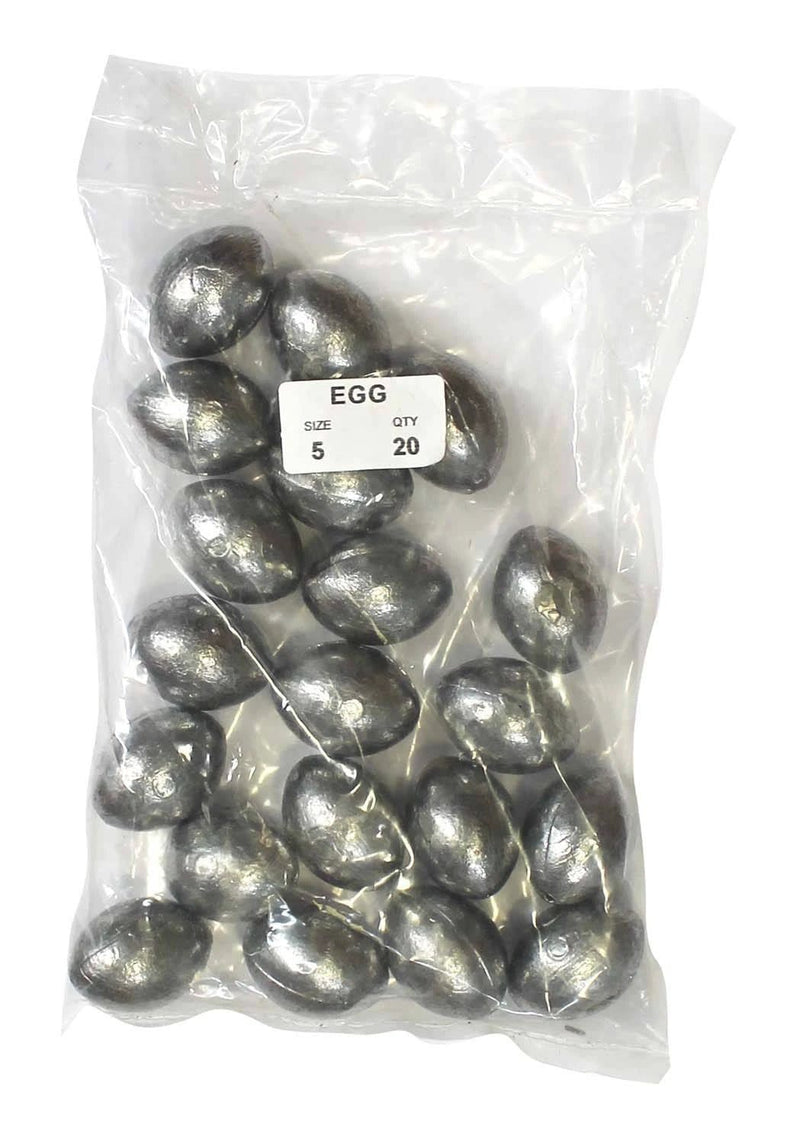 starfish Egg Sinkers Egg Sinker Bulk Pack 5oz (20 per pack) Egg Sinker Starfish Bulk Pack 5oz 20 Count